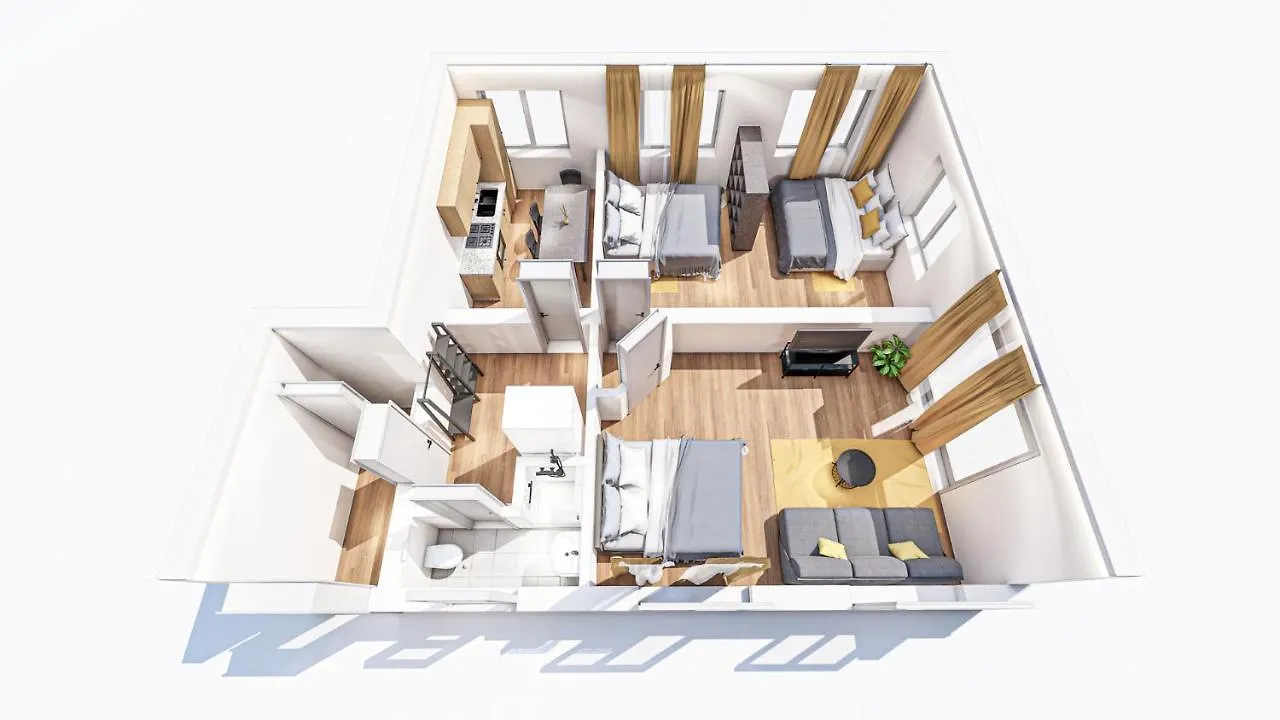 Beautiful Apartment For 9 With 2 Bedroom & Cosy Kitchen Hamburg Deutschland